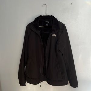 North Face Women’s Large Full Zip Hoodie with Fur Lining